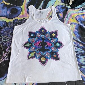 Flowy racer back tank top